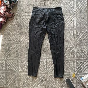 Faux leather leggings
